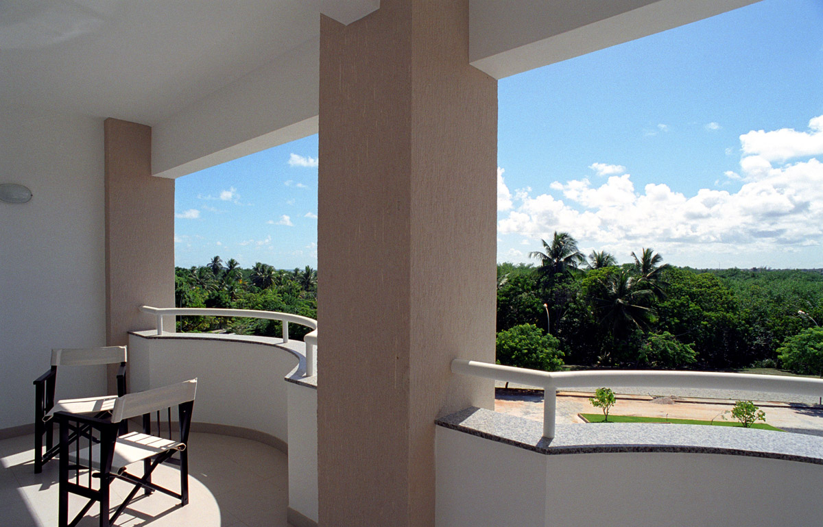 Der Blick vom Balkon des Bahia Plaza Hotels