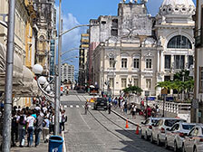 Straßenverlauf in Salvador